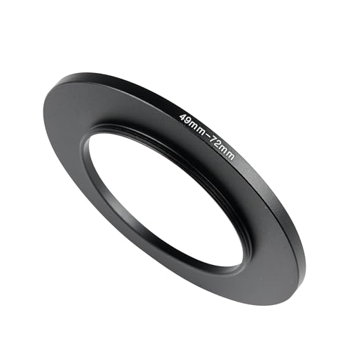 YLLXZQ Step-up Adapter Rings,49mm to 72mm Step Up Ring,Step-Down Rings Filter Ring Adapter,for All Brands of DSLR Camera Lens UV ND CPL Stepping Rings Step Down Rings Filter Adapter