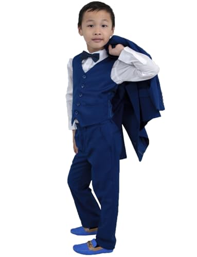 Costume de mariage garçon haut de gamme smoking complet veste gilet et pantalon chic