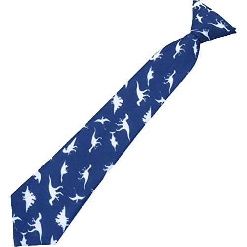 Ericetion Children Garçon Cravate De Cou Dessin Animé Dinosaure Imprimé Cravate Animale Motif Animal Cravate De Cou Réglable pour Hommes Garçons Cover