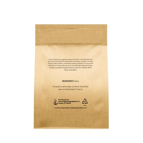 Image of PURE ORIGINAL INGREDIENTS Borax (1 lb), Multipurpose Cleaning Natural Agent, Ideal Slime Ingredient