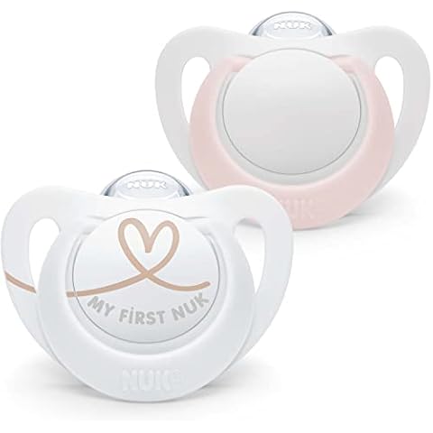 Chupete NUK Star Baby de Silicona Rosa sin BPA, 2 unidades Cover