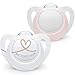 Nuk Star Lot de 2 tétines en silicone sans BPA Rose 0-6 mois 10175284