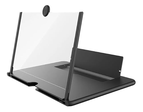 APZNOE Amplificador de tela de telefone de 12 polegadas, amplificador de tela HD para smartphone 3D,