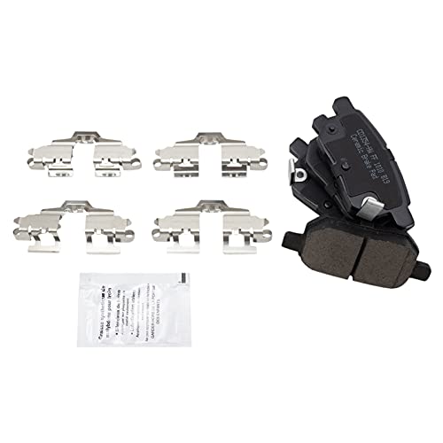 Image of TRQ Rear Brake Pad and Rotor Set Ceramic Rotors Calipers Compatible with 2009-2010 Toyota Matrix 2012 Matrix