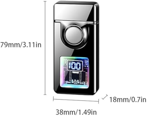 Encendedor eléctrico dual con llama y recarga USB miniatura 5