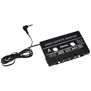 Hama Auto-Cassetteadapter (Smartphones/Mp3/Cd-Speler/Ipod/Tablets Op De Autoradio, Tape Met 3,5 Mm Jackstekker, Stereo) Zwart