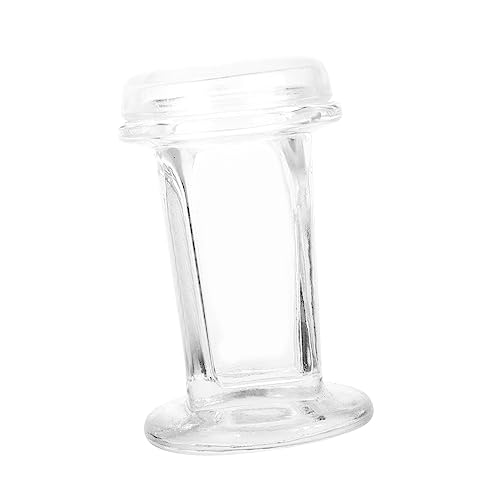 COSMEVIVI Laboratory Staining Jar Glass Staining Vat Round Lid Easy to Clean Quality Glass Material