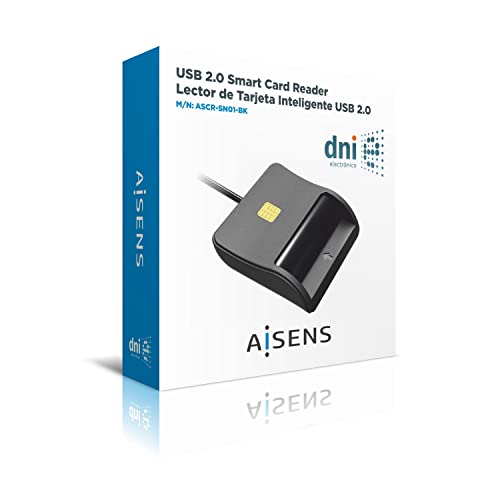 Aisens Lector De Tarjeta Inteligente/Dnie Usb 2.0 Negro - 3