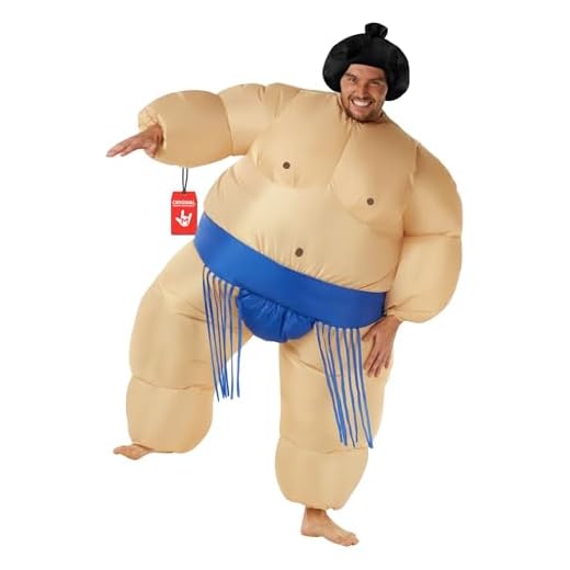 Morph Costumes Disfraz Sumo Adulto, Disfraz Luchador Sumo, Disfraz Sumo Hinchable, Disfraz Carnaval Adulto, Disfraces Despedida Soltero, Disfraz Despedida Soltera Talla Única