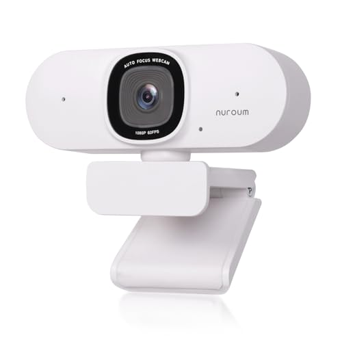 Webcam 1080P 60fps autofocus Nuroum V15-AF correction lumiere