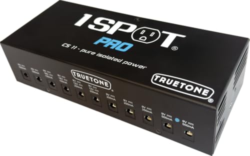 1 SPOT Pro CS11 Expandable Guitar Pedal Power Supply with 11 Isolated Outputs, 9V 12V 18V, Studio Power for Your Pedalboard