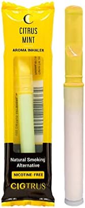 Cigtrus Quit Smoking Aid Tobacco Free Nicotine Free Non-Electric Oral Fixation Craving Relief Support Fresh Citrus Flavor Oxygen Inhaler 1/pc
