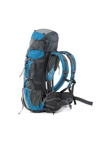 Mochila de senderismo 70+5L impermeable azul Naturehike miniatura 1