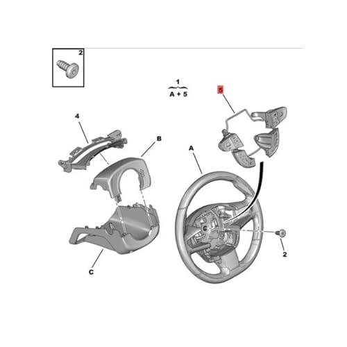 Commutateur de commande 9677976377 haute précision Peugeot 508 - 2