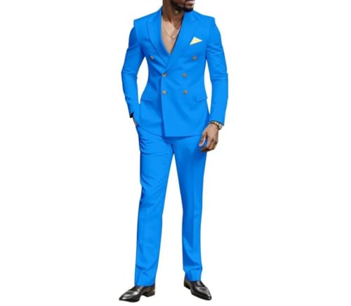 Men's Double Breasted Wedding Suit | 2-Piece Business Blazer | Best Man Banquet Jacket4