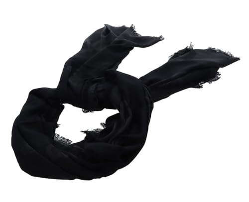 Guess écharpe Loralee Scarf grande écharpe noire femme longue 80x190 cm