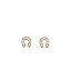 Clear/Gold Horseshoe