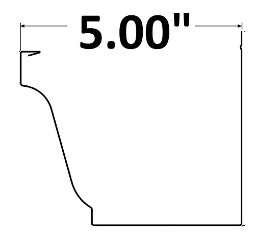 (100 Feet) Ultra Flo Leaf Guard Gutter Protector For 5" K-Style Gutters. Regular Hole Step-Down. 25 Panels X 4.00' Each. #TOP1