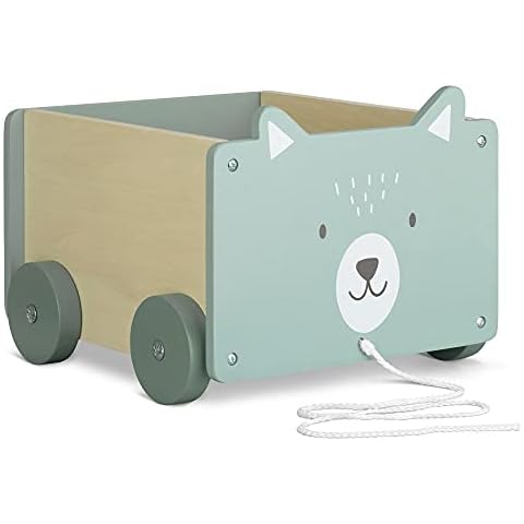 Navaris Caja de almacenamiento de juguetes con diseño de oso polar Cover