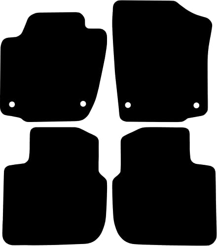 Kovvar Tapis de Sol Compatible avec Skoda Rapid 2012-2019 Correspondant à la Version: Berline/Spaceback | Qualité: Basic
