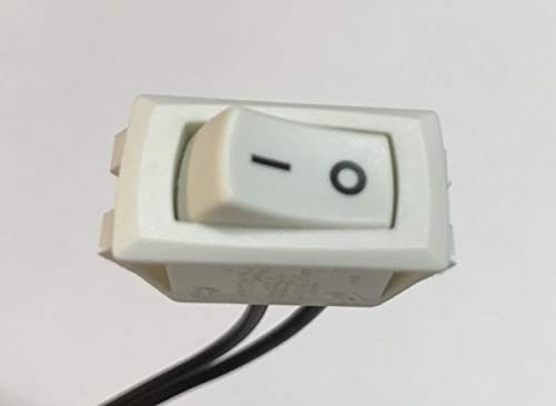 On Off Rocker Switch for Under Cabinet Fixture - Zing Ear ZE-204 - White
