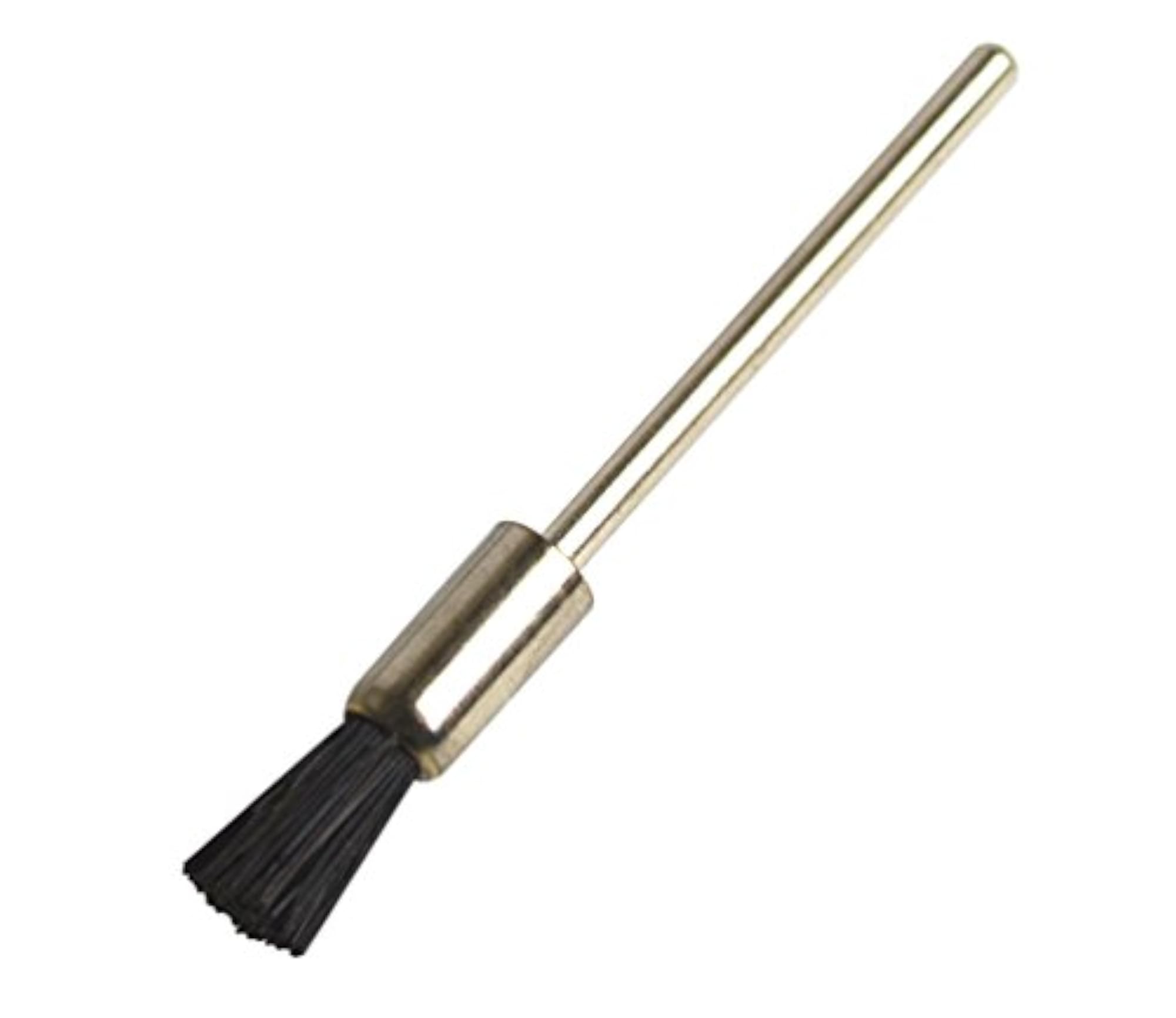 12 Pack Black Stiff Bristle Mounted End Brushes