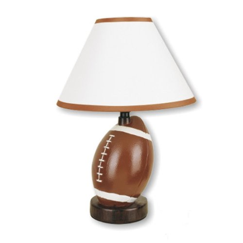 Ore International 604Ft-N Ceramic Football Lamp, Brown #TOP14