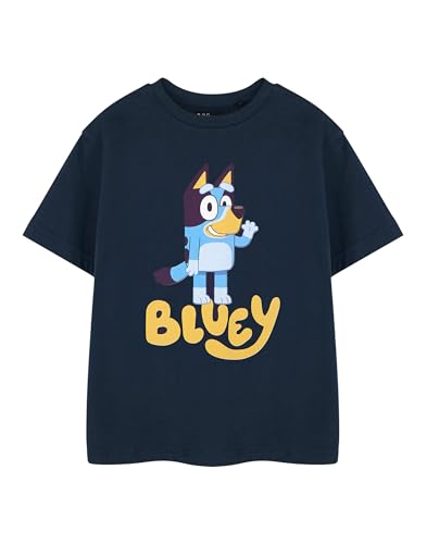 Bluey Dark Blue Cartoon Kids T-Shirt | Unisex Crew Neck...
