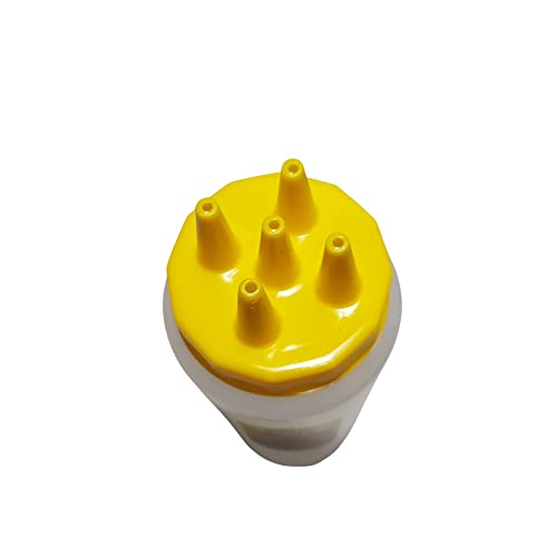 Roti Jala Roti Kirai Roti Renjis Net Pancakes Net Bread Lacy Crepes 5-Hole Nozzle Bottle, Plastic Condiment Squeeze Bottle, Leakproof Salad Dressing Container, Ketchup Sauce Seasoning Dispenser - Image 2