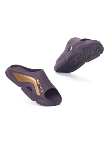 Image of Impakto Men EVA Flip Flops | Lightweight, Soft & Comfortable Slippers | Wide Toe Box, Airflow Ventilated Design, Anti-Skid & Water-Resistant, Indoor & Outdoor Chappal | Everyday Essentials