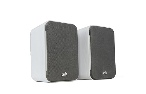 Polk Audio Signature Elite ES10 hochauflösende Surroundlautsprecher fürs Heimkino, Stereo Lautsprecher, Satelliten-Lautsprecher, HiFi, Hi-Res Zertifiziert, kompatibel mit Dolby Atmos und DTS:X (Paar)