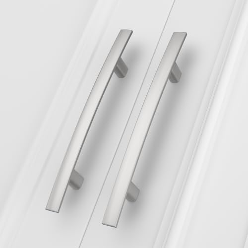 homdiy 15 Pack Brushed Nickel Cabinet Pulls, Solid Zinc Alloy, 4 Inch CC