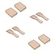 TIMELEOS Rascador de madera para raclette de haya nacional – Espátula de raclette y posavasos de madera para raclette como accesorios – Fabricado en la UE 16 Set