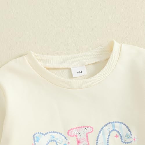 GOOCHEER Big Sister Little Sister Matching Outfit Newborn Baby Girl Long Sleeve Romper Toddler Girl Sweatshirt Pullover Top3