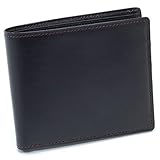 [キタムラ] 二折財布 バッファロー革 NH0811 ダークブルー/ワインステッチ [紺] 10711