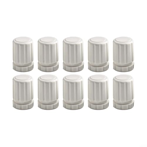 Lot de 10 interrupteurs de volant manuels pour valve de radiateur - Filetage M30 x 1,5 - Bouton de contrôle manuel du chauffage au sol - Accessoire de chauffage au sol - Pour installation à domicile