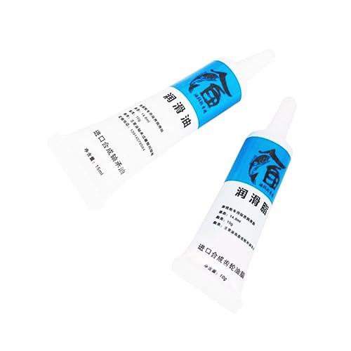Parliky Fishing Reel Lubricant Oil Set 2pcs Gear Bearing Maintenance Grease for Reel Repair for Fishing Enthusiasts and DIY Repairs