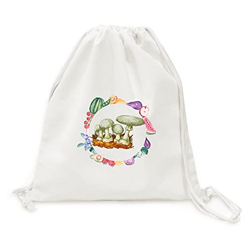Sac en tissu pliable pour vos marchés d'été saveur champignons délicieux