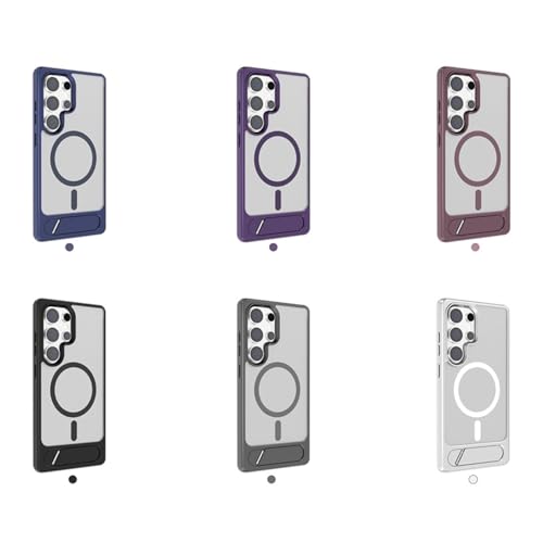 Coque Samsung S25 Plus fine béquille protection antichoc violette