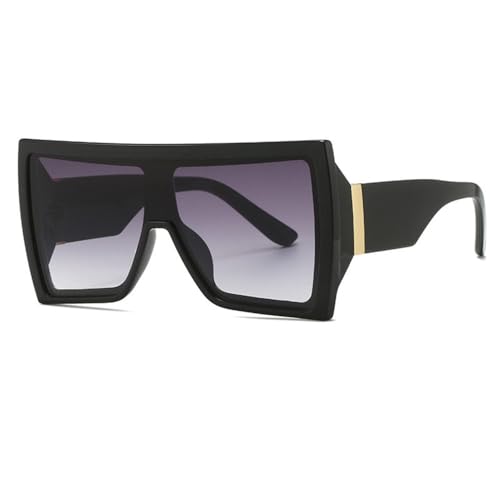 Lunettes de soleil anti-éblouissement UV400 carrées surdimensionnées contre la fatigue visuelle