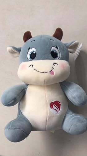Image of Tinytotem Milky Moo Amul Milk Cow Soft Toy for Kids Plush Stuffed Cartoon Pet Kawai Animal Plushie Cattle Toys Doll Birthday Gifts for Friends Girls Decorative Toy 35cm