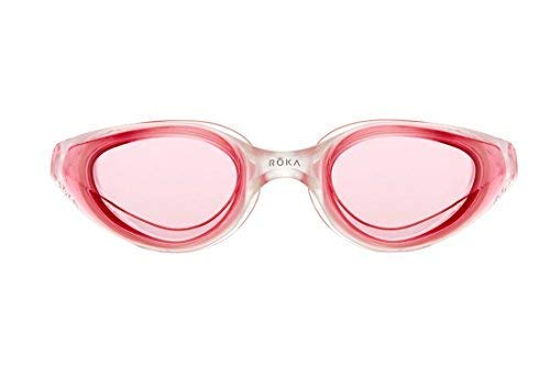 ROKA R1 Anti-Fog Swim Goggles with RAPIDSIGHT Razor Sharp Optics 2018 - Light Vermilion
