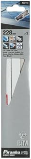 BLACK+DECKER X22142-XJ Piranha Cutsaw Blade Thick Metal Bimetal, 228 mm - Set of 2