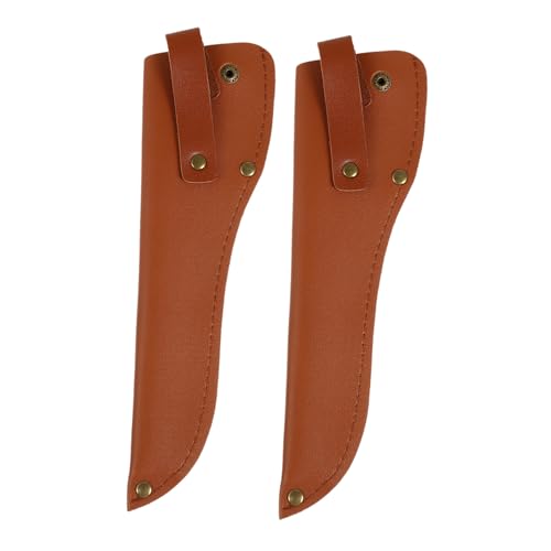 OUNONA 2pcs Leather Knives Cases Multi Purpose Knife Covers for Cutter Storage Holder High End Imitation Leather for Go Convenience and Use