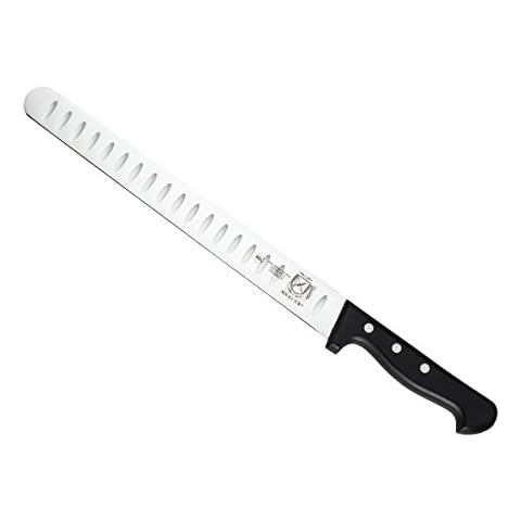 Mercer Culinary M23720 Renaissance Riveted Slicer Knife with Granton Edge, 11-Inch,Black Cover