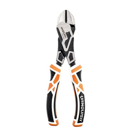 Vanquish 7 Inch High Leverage Wire Cutters Heavy Duty Diagonal Cutting Pliers 3232
