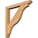 Ekena Millwork BKT0604X42X42FST06SWR Funston Slat Smooth Bracket w/Offset Brace, Western Red Cedar
