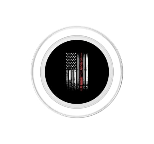 Barbería PopSockets MagSafe con diseño de bandera americana para estilistas 2