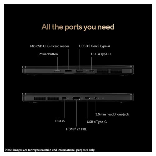 Image of ASUS ProArt PX13 Copilot+ Laptop, AMD Ryzen AI 9 HX-370, 32 GB LPDDR5X RAM, 1 TB PCIe SSD, 13.3'' 3K (2880x1800) OLED Touchscreen, Nvidia G-Force RTX 4050, Backlit Keyboard, W11 Home, Nano Black