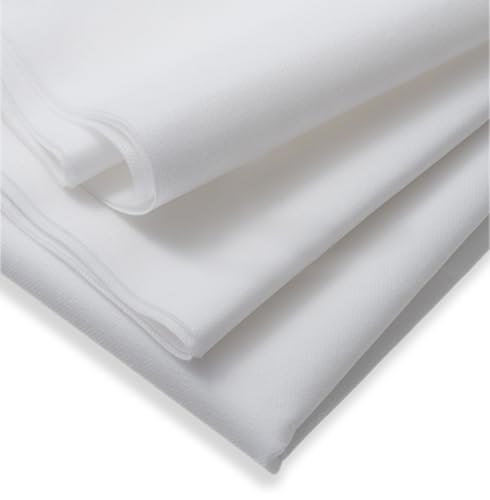 IPEA Tecido não tecido branco 75 g/m2 TNT Dimensões 5 metros x 1 metro, Made in Italy - tecido multiusos para costura, forros, almofadas, colchões, toalhas de mesa, jardim, plantas - cor branca